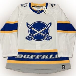 NWT Buffalo Sabres Blank Reverse Retro 1.0 Adidas NHL Hockey Jersey Size 52